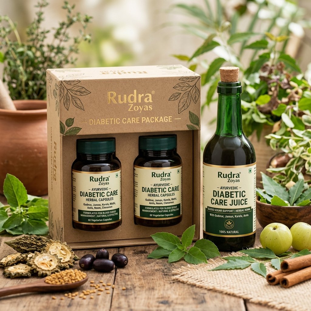 Complete Diabetic Control Bundle - Rudra Zoyas Ayurvedic Wellness Pack