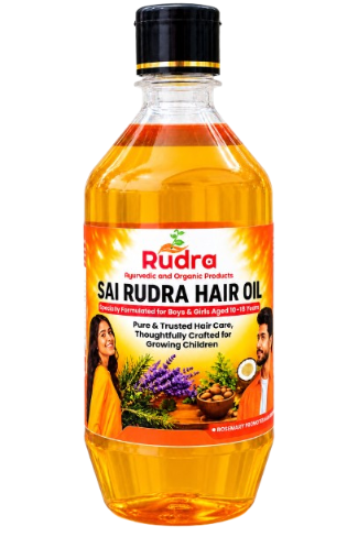 Sai Rudra Hair Oil Ayurvedic hair oil for boys and girls aged 10–18 years